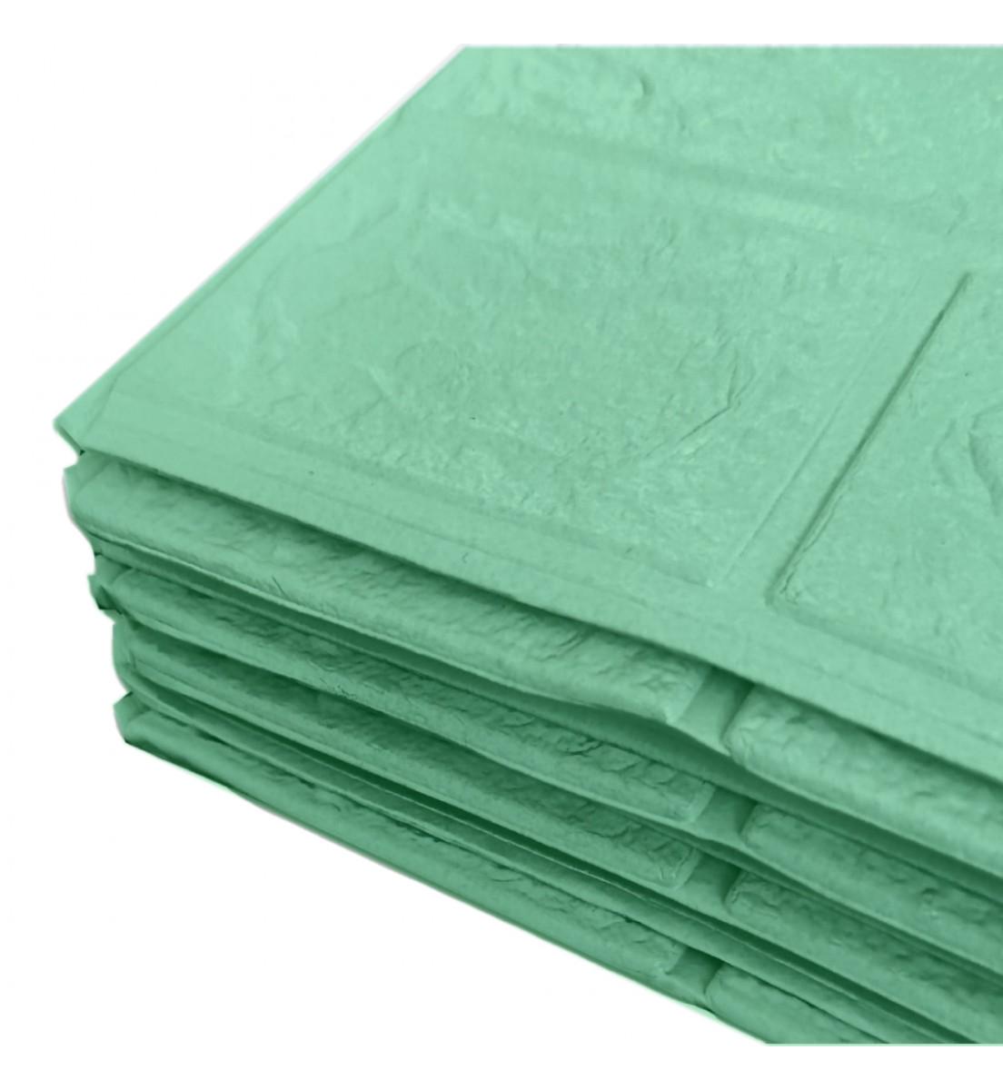 3D-панель под кирпич самоклеющаяся 3080x700x3 мм Мятный - фото 2 3D-панель под кирпич самоклеющаяся 3080x700x3 мм Мятный - фото 2