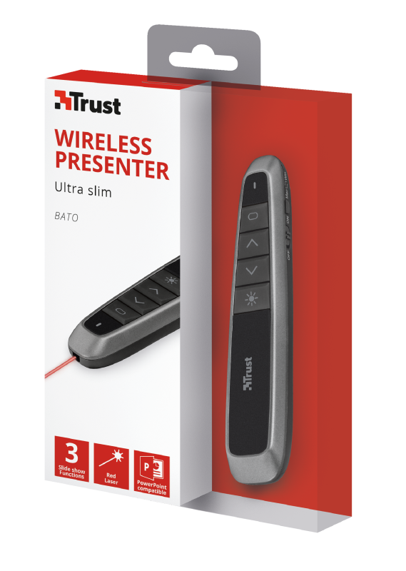 Беспроводная указка Trust Bato Ultra Slim Wireless Prese (23251) - фото 5