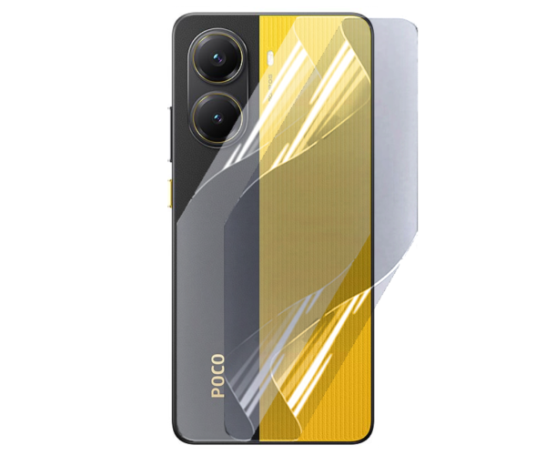 Противоударная гидрогелевая пленка Hydrogel Film для Xiaomi Poco X7 Pro на заднюю панель, Transparent