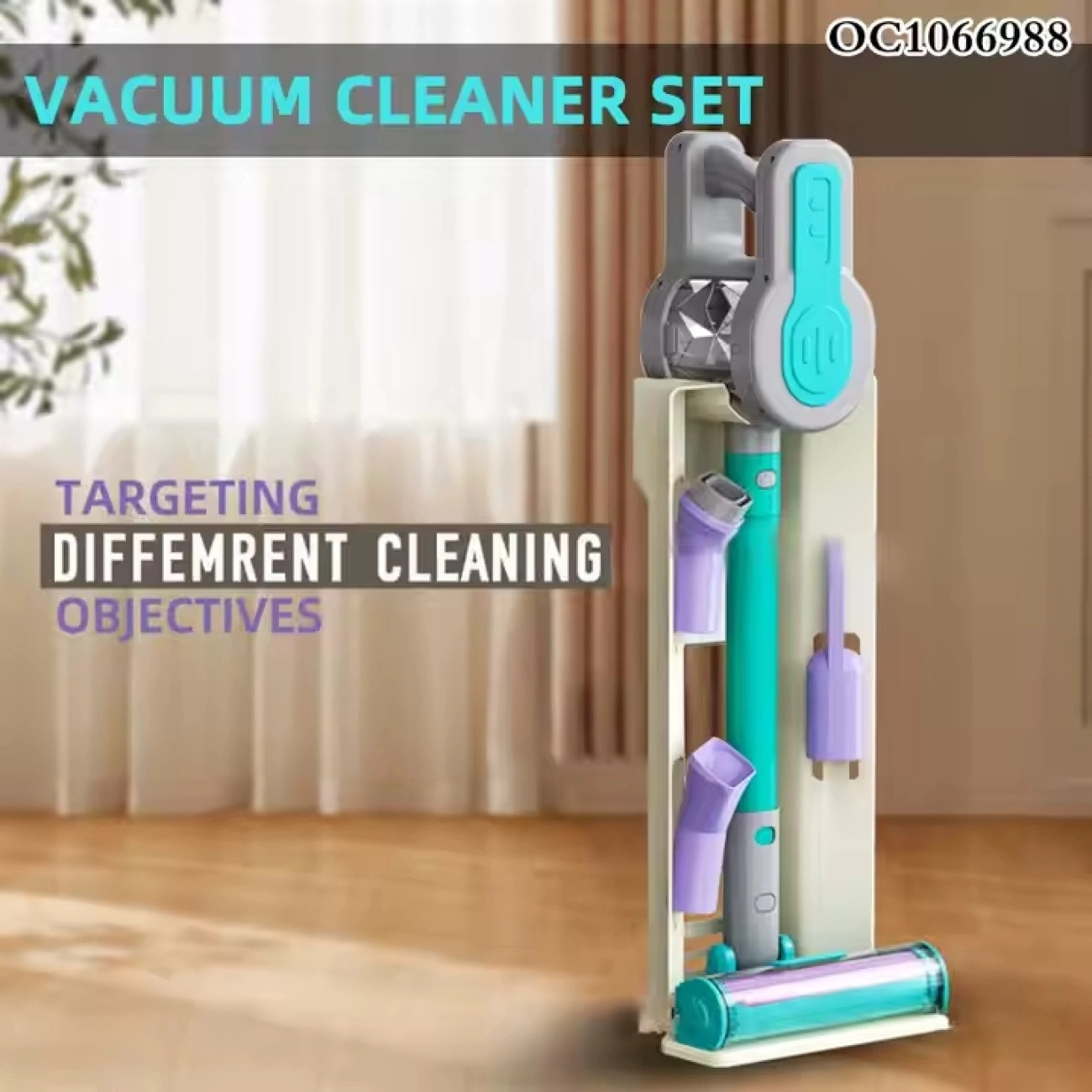 Дитячий ігровий набір для прибирання з розбірним пилососом та аксесуарами (HJ615B) - фото 2 Дитячий ігровий набір для прибирання з розбірним пилососом та аксесуарами (HJ615B) - фото 2