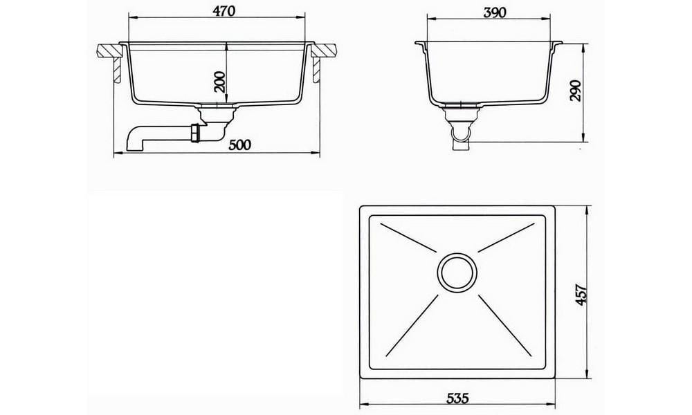 Кухонная мойка LONGRAN SALSA SLG 535.457 Песочный (38 Terra) - фото 2 Кухонная мойка LONGRAN SALSA SLG 535.457 Песочный (38 Terra) - фото 2