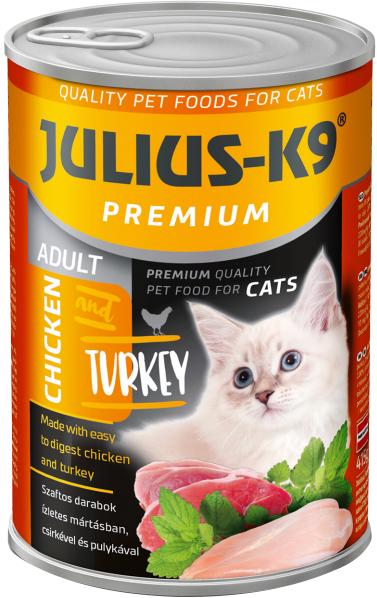 Консерва для кошек Julius-K9 курица и индейка 415 г (5998274313559)