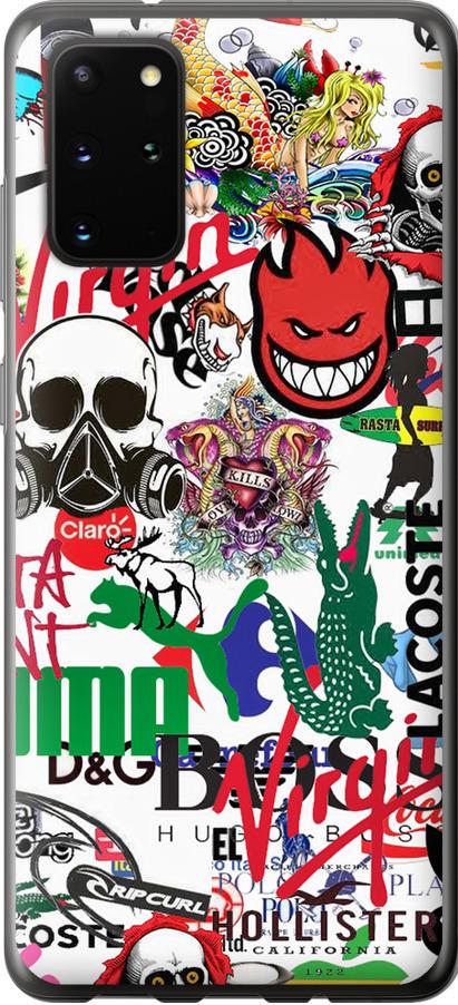 Чехол на Samsung Galaxy S20 Plus Many different logos (4022t-1822-42517)