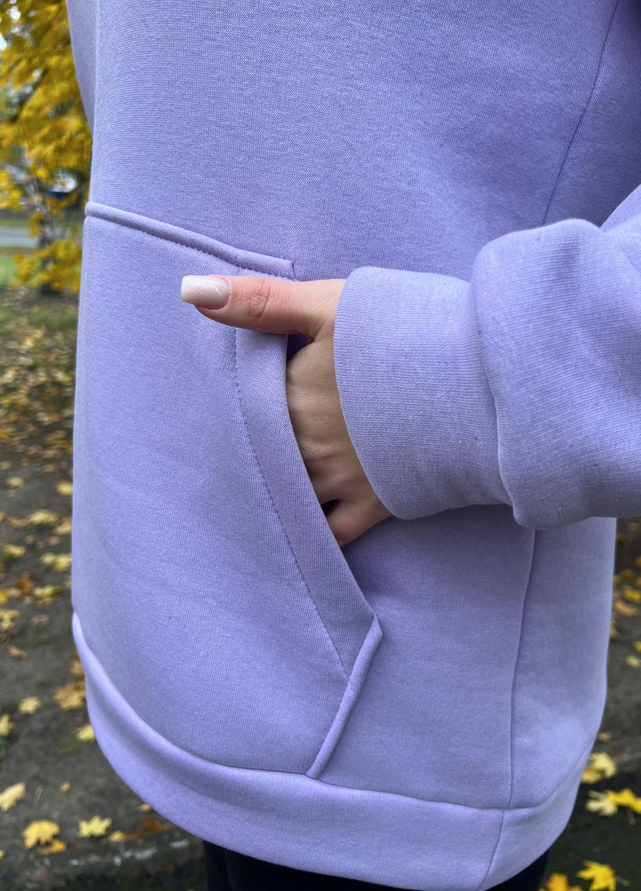 Худи тринитка с начесом р. 56-58 Сиреневый (1540) - фото 5 Худи тринитка с начесом р. 56-58 Сиреневый (1540) - фото 5