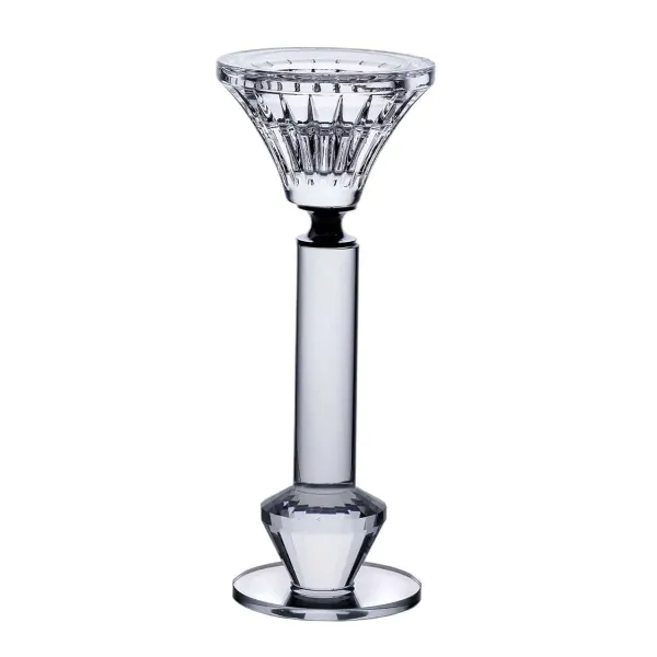 Подсвечник стеклянный Crystal lotus декоративный 17,3 см Прозрачный