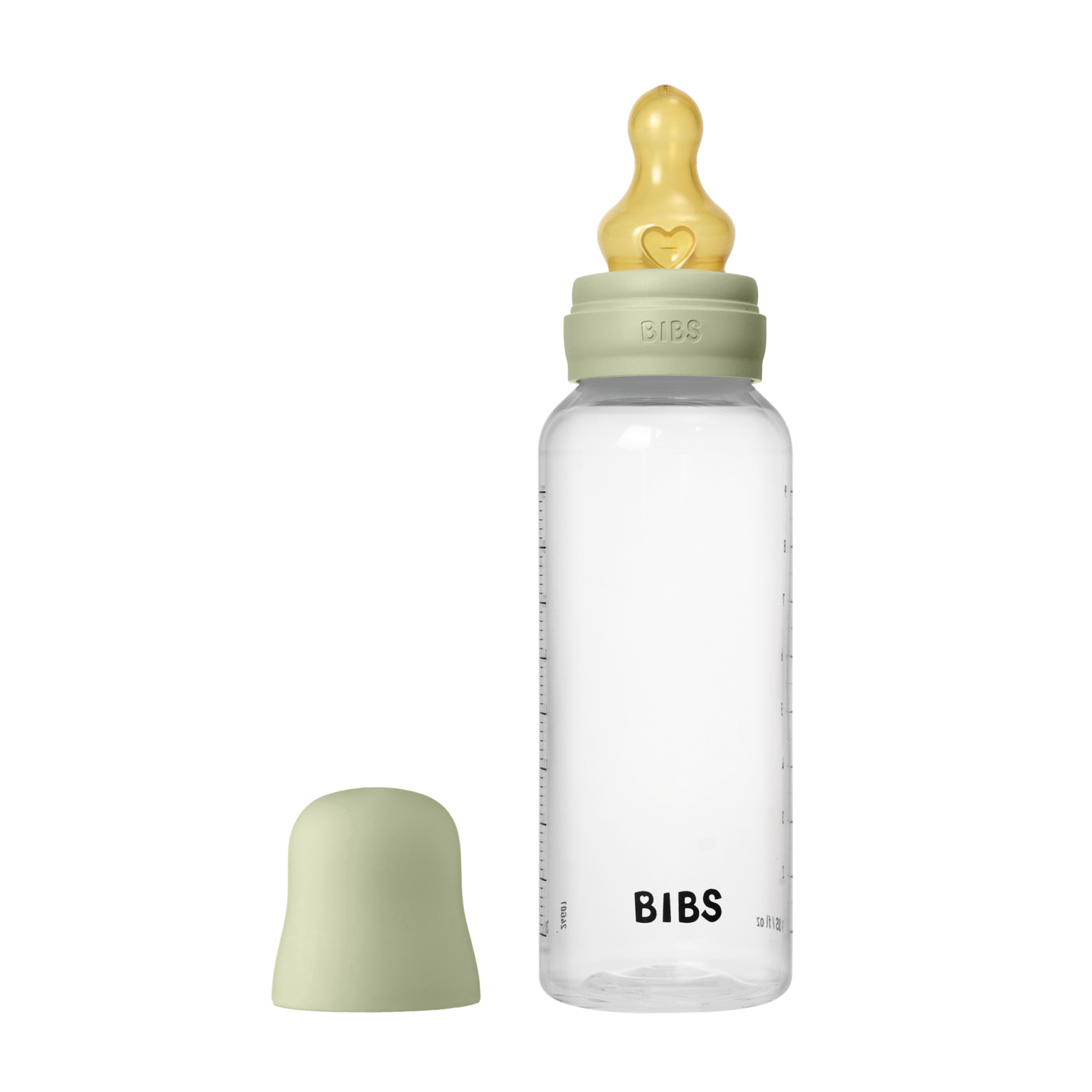 Пляшечка дитяча BIBS Round Latex 270 мл Sage