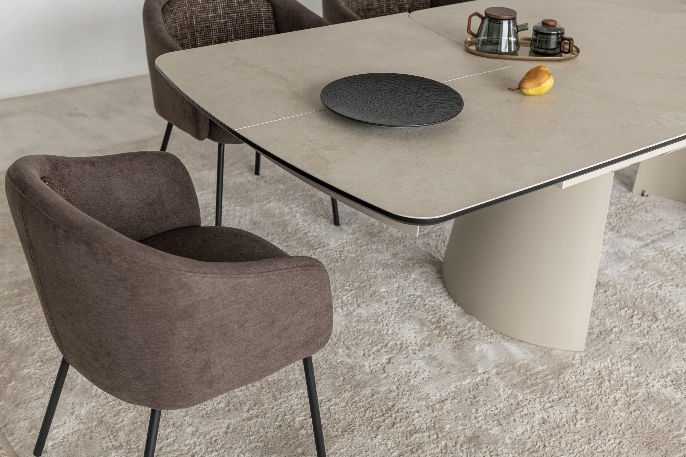 Обідній стіл розсувний Vetro Mebel Вольтерра 2000/2800х1000x760 мм Делікато бежевий/Бежевий (TML-1305) - фото 11 Обідній стіл розсувний Vetro Mebel Вольтерра 2000/2800х1000x760 мм Делікато бежевий/Бежевий (TML-1305) - фото 11