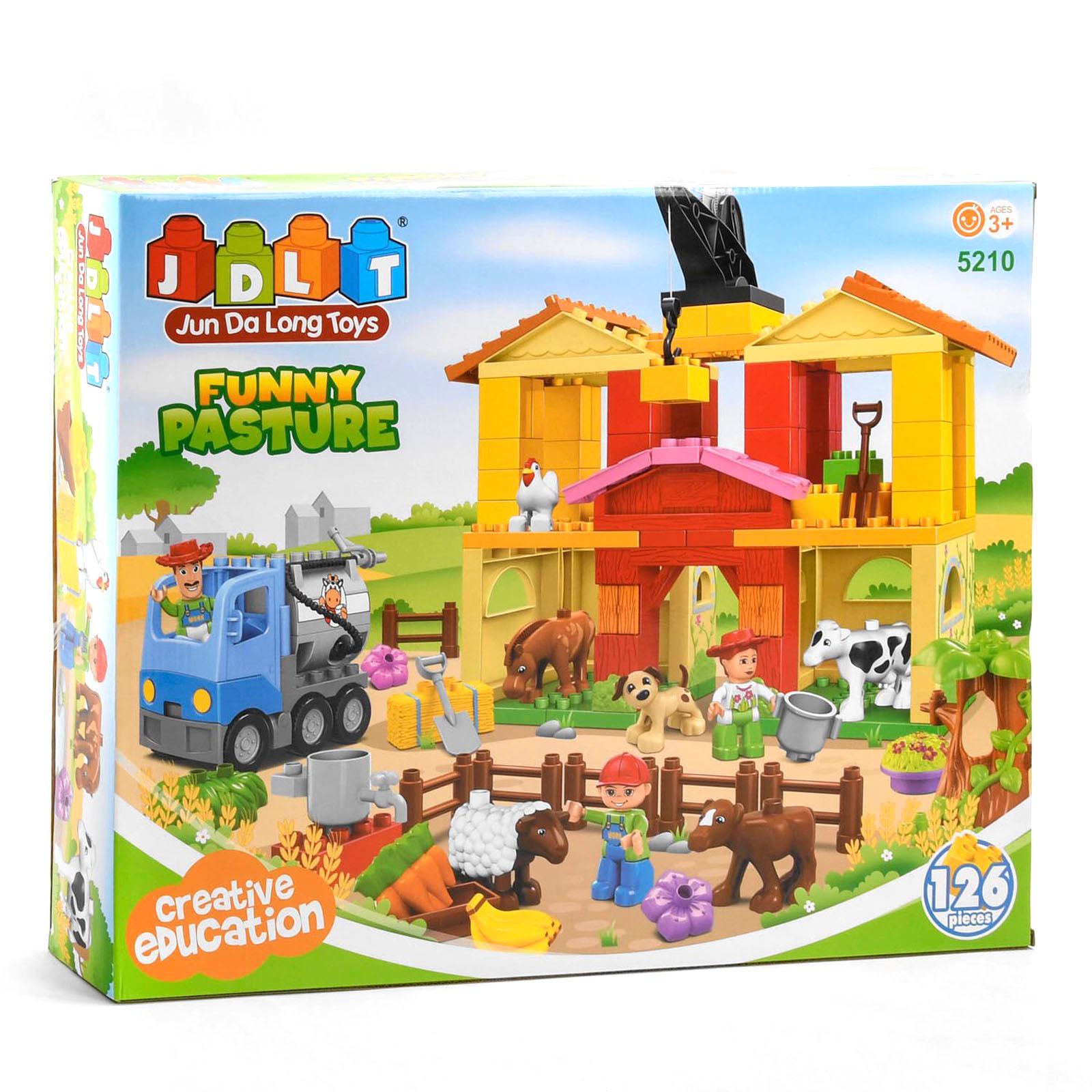 Конструктор ферма JDLT 126 деталей Разноцветный (6968703261965)