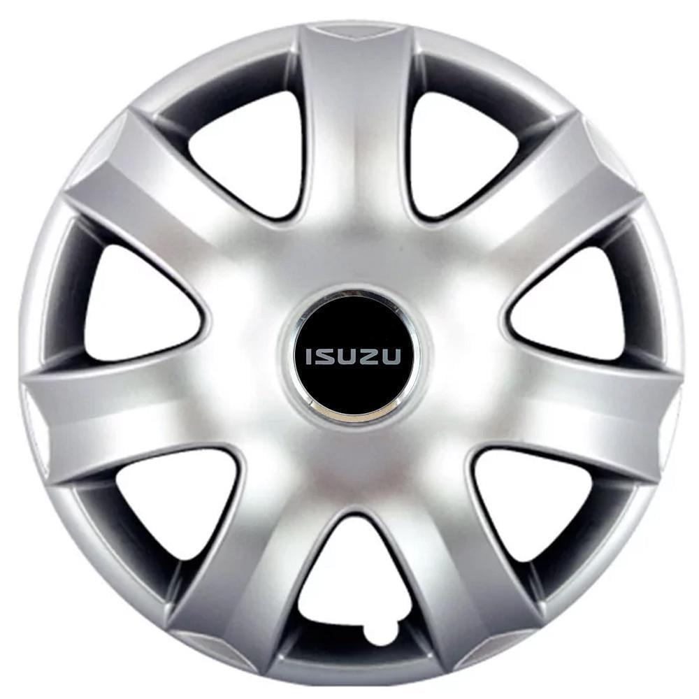 Ковпаки SJS 326 з логотипом Isuzu R15 4 шт. Сріблястий (2789080049)
