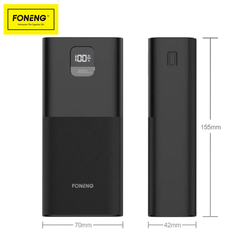 Повербанк Foneng 30000 mAh Черный (P55) - фото 5