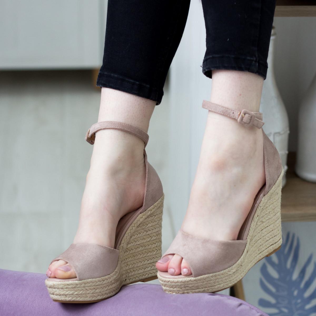 Босоножки женские Fashion р. 38 24 см Бежевый (2811)