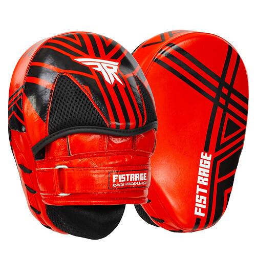 Лапа вигнута FISTRAGE VL-7919 шкіряна 2 шт. 23х18х6 см Червоно-чорний (31773453)