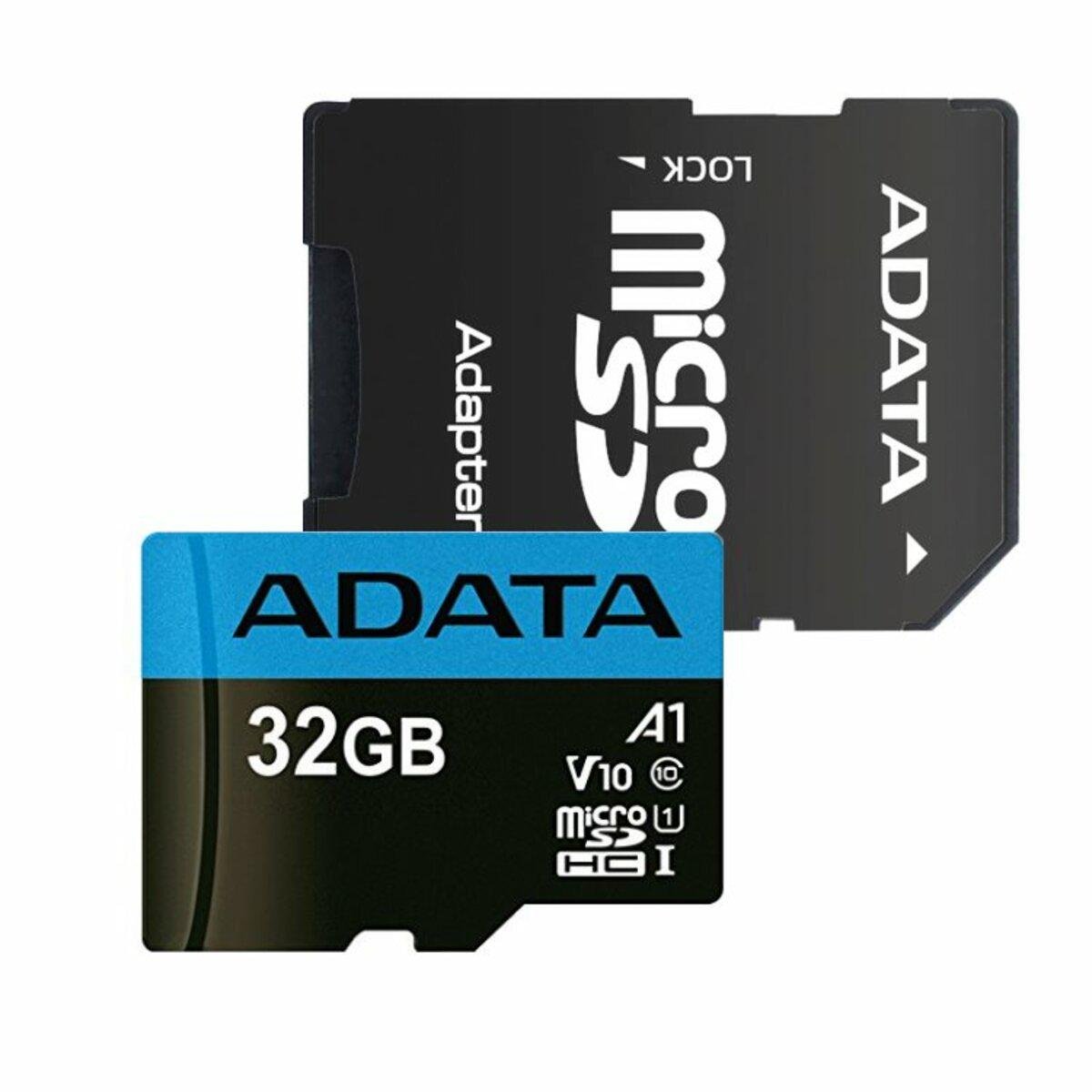 Карта памяти microSDHC ADATA Premier 32 Gb Class 10 A1 R-100 Mb/s adapter SD 1 (604311)