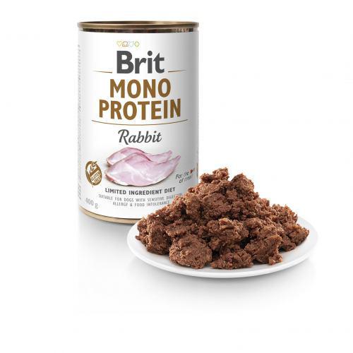 Корм влажный Brit Mono Protein Rabbit для собак с кроликом 400 г - фото 2 Корм влажный Brit Mono Protein Rabbit для собак с кроликом 400 г - фото 2