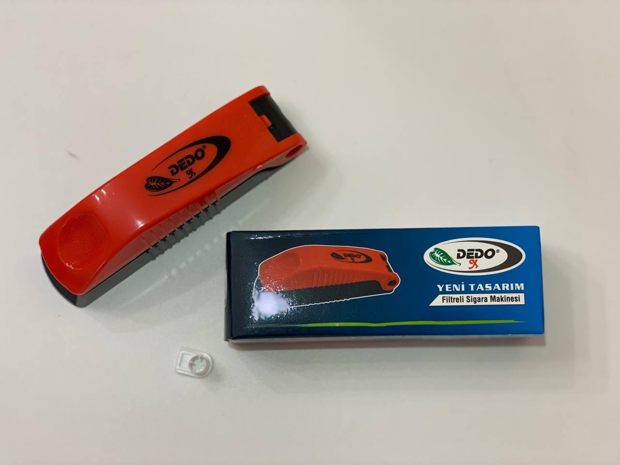 Ручная машинка для набивания сигаретных гильз табаком Dedo Красный - фото 2 Ручная машинка для набивания сигаретных гильз табаком Dedo Красный - фото 2