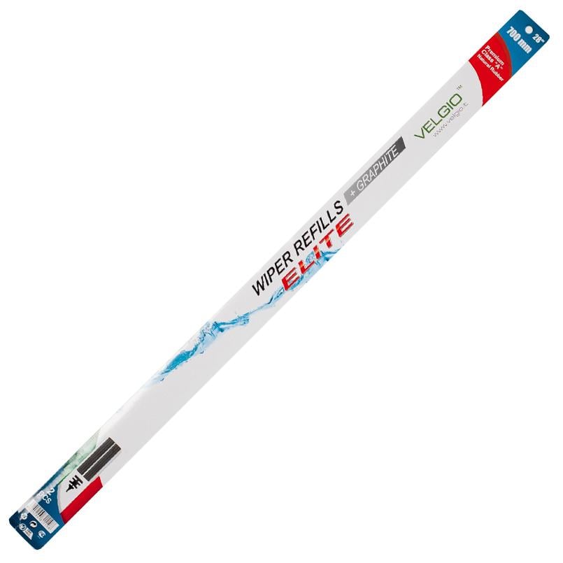 Резинка для каркасных дворников Velgio Elite с металлическими направляющими 28'' 700 мм (604-e944e)