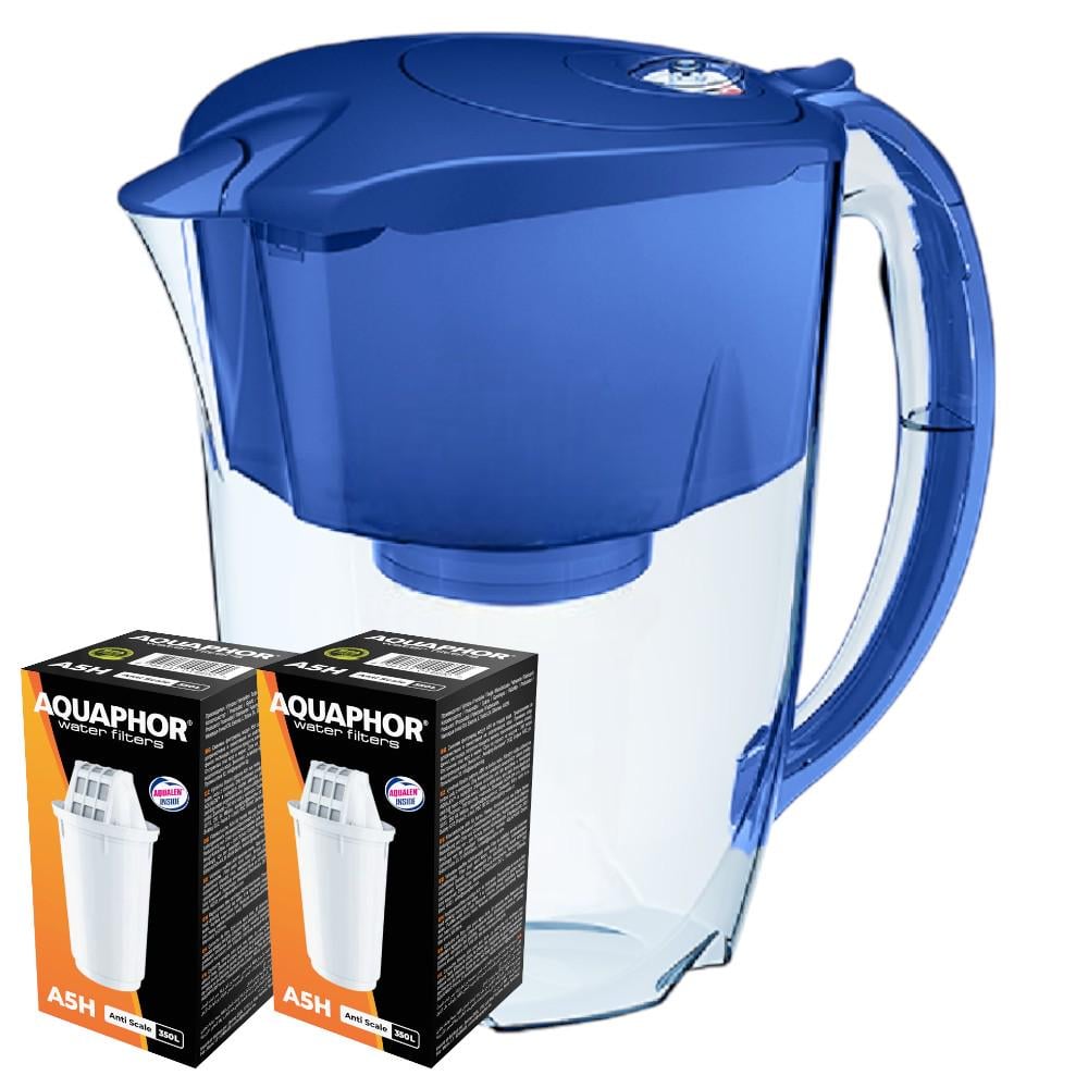 Фильтр-кувшин Аквафор Арктик с двумя модулями А5Н Синий