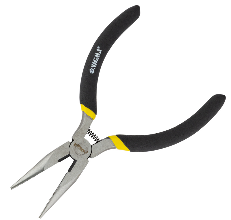 Длинногубцы прямые Sigma Mini 125 мм обрезиненные рукоятки (4357311)