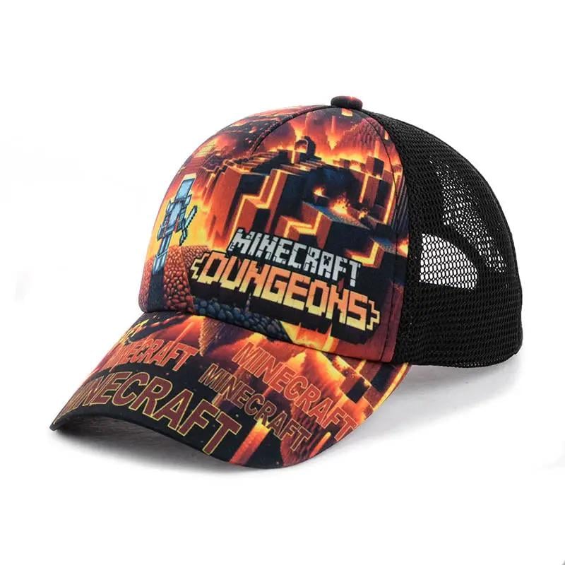 Кепка детская Minecraft Dungeons с ярким принтом р. 50-55