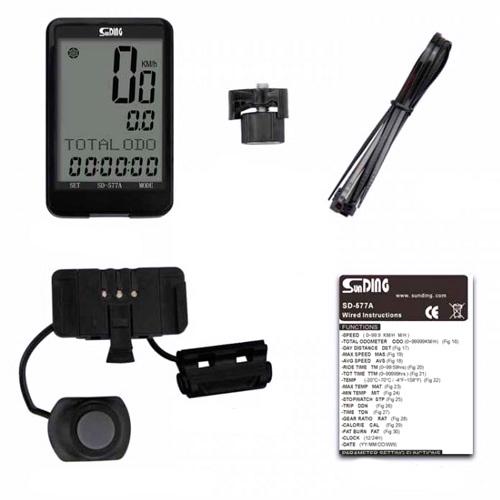 Велокомпьютер с выносной кнопкой SD-577А 27 функций (596) - фото 2 Велокомпьютер с выносной кнопкой SD-577А 27 функций (596) - фото 2