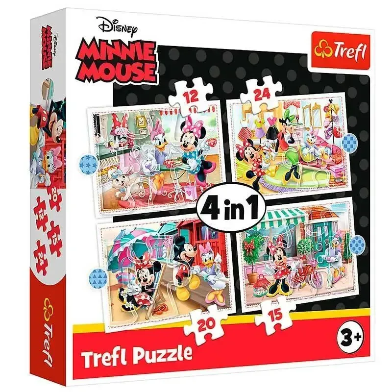 Пазлы Trefl 4в1 Мини с друзьями 71 эл. Разноцветный (150-98-34355)