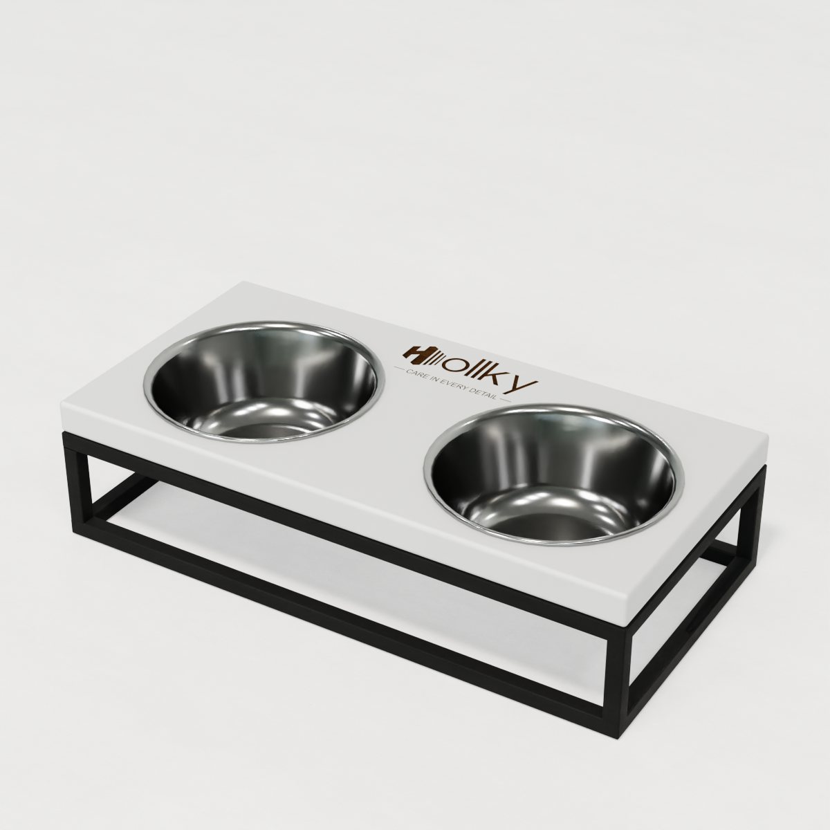 Миски на подставке для маленьких собак и котов Hollky Base S 2х0,45 л (BS-36187-BLWH) - фото 9 Миски на подставке для маленьких собак и котов Hollky Base S 2х0,45 л (BS-36187-BLWH) - фото 9