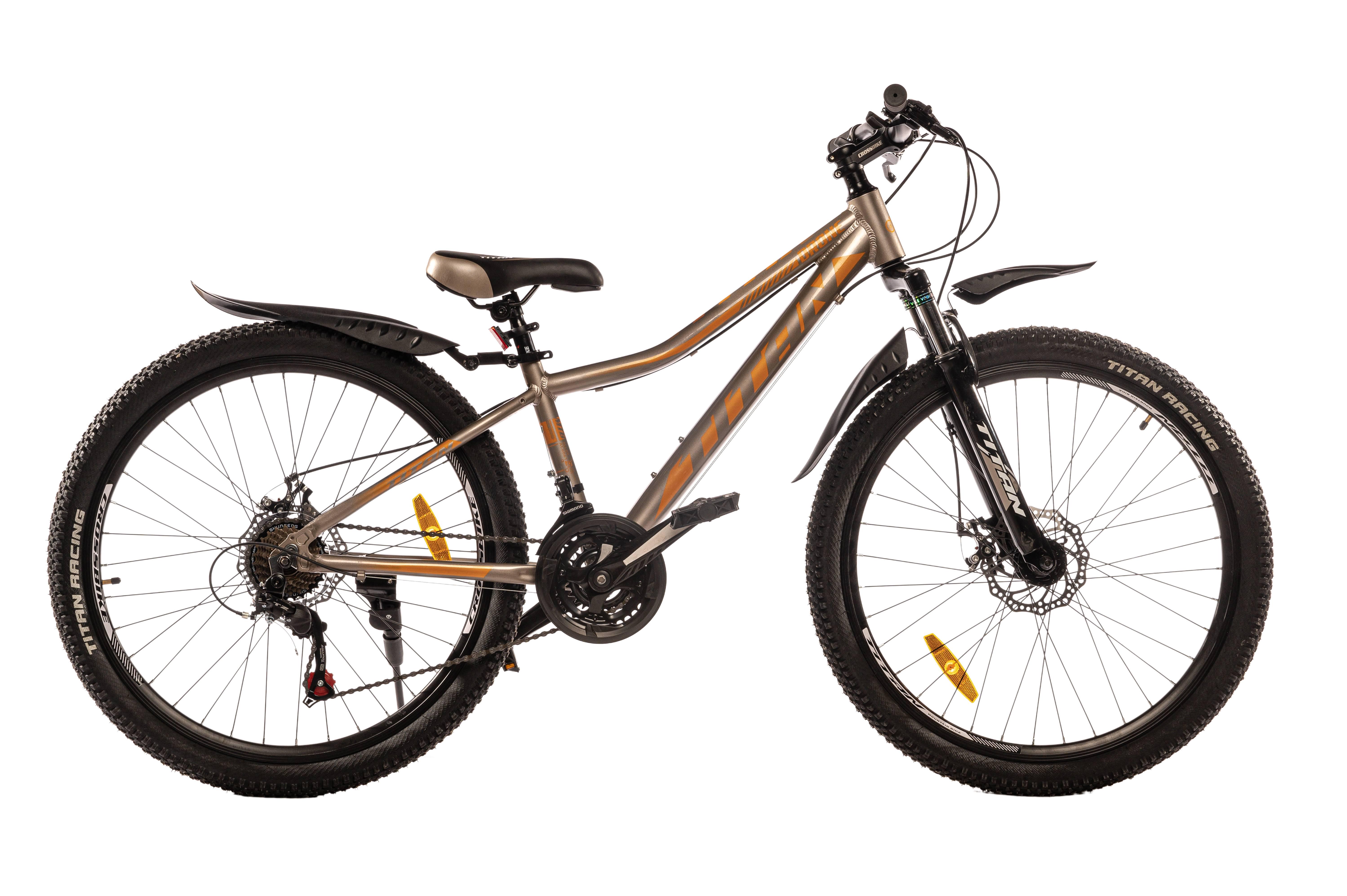 Велосипед Titan Drone 26"13" Серо-оранжевый