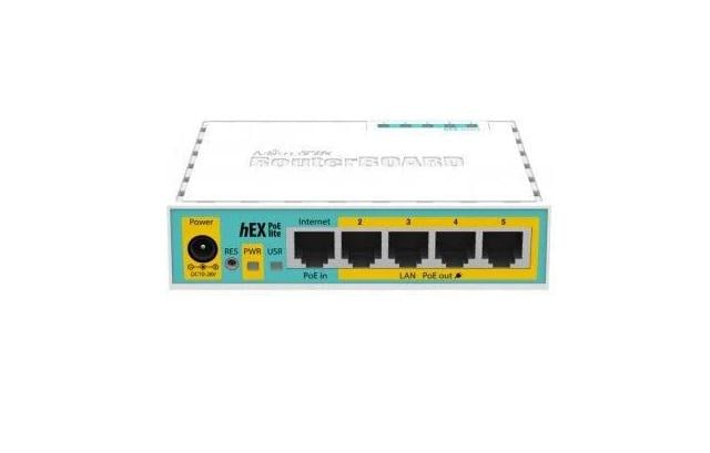 Маршрутизатор MikroTik hEX PoE lite RB750UPr2 5-портовий (35441108)