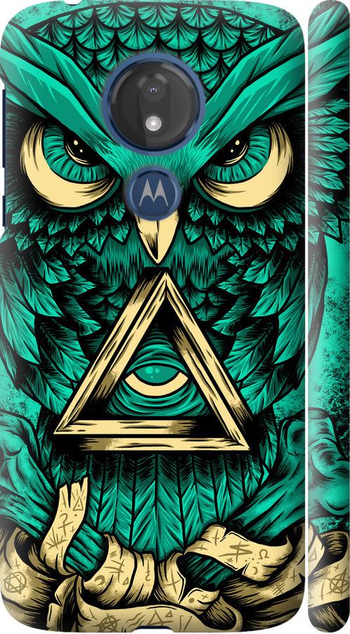 Чехол на Motorola Moto G7 Power Сова Арт-тату (3971m-1657-42517)