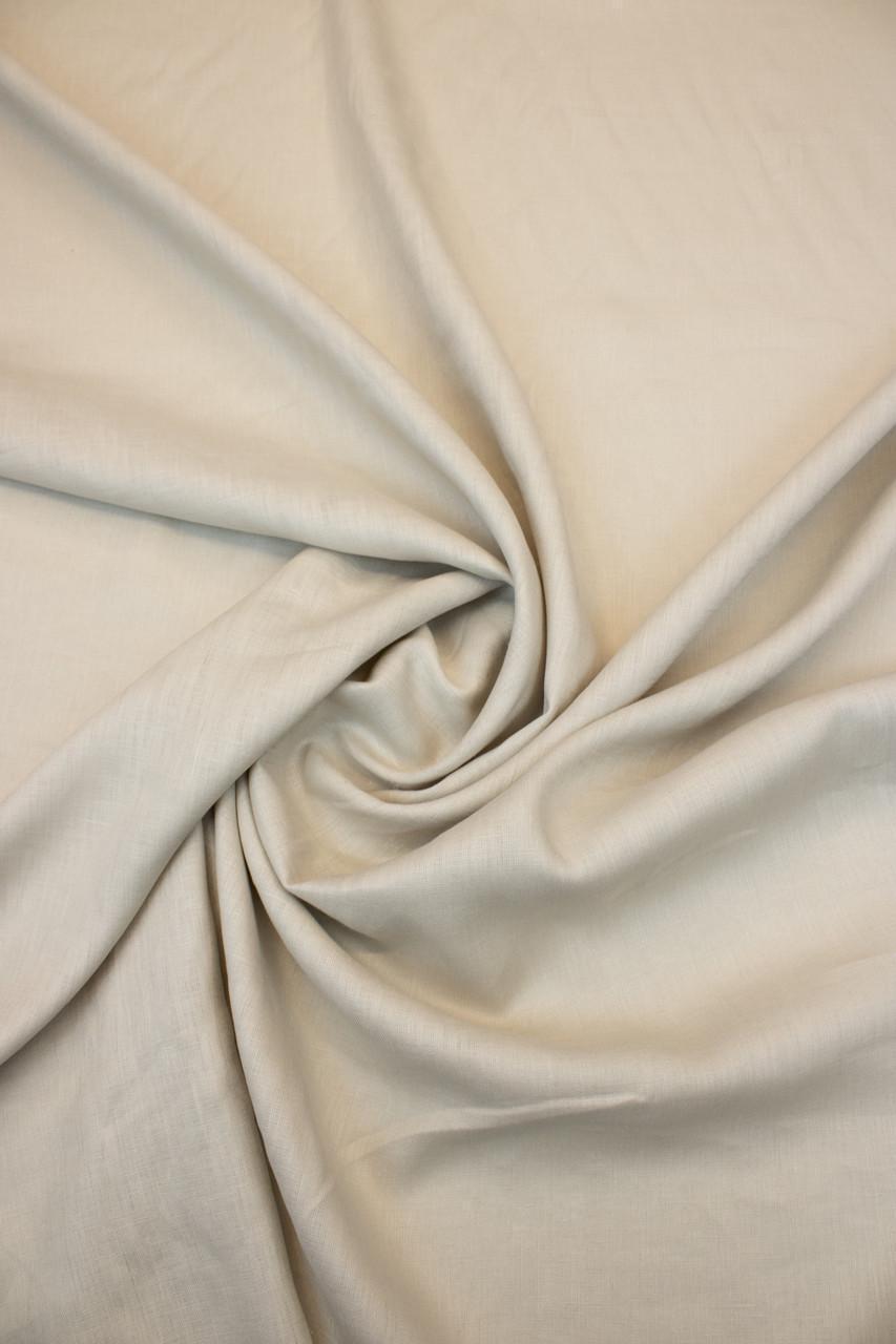 Ткань льняная костюмная 09с52 240 г/м2 цвет 330 Beige 100% лен Бежевый (OBR1542_330)