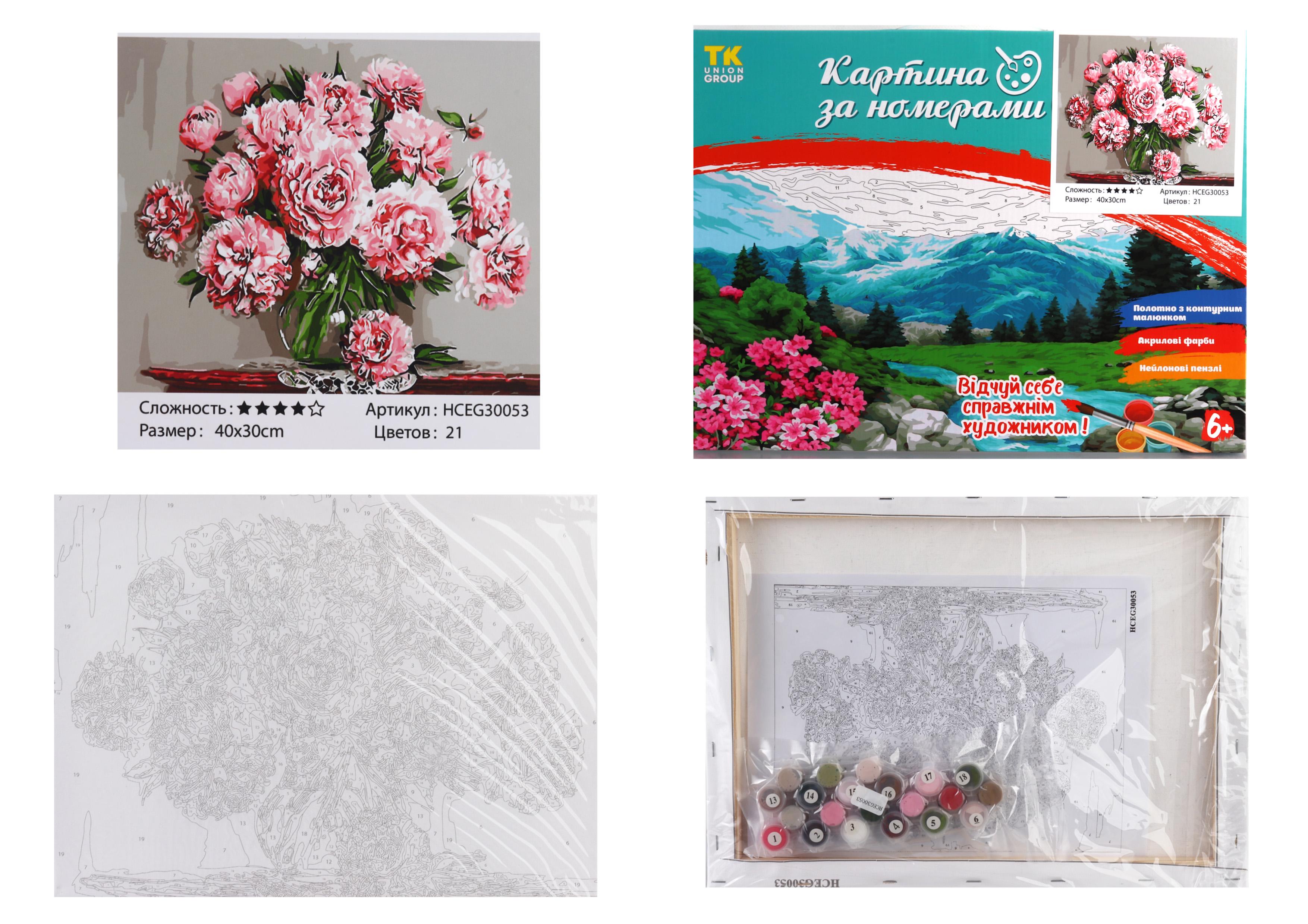 Картина за номерами TK Group Квіти 30053 30x40 см (MTT-153825)