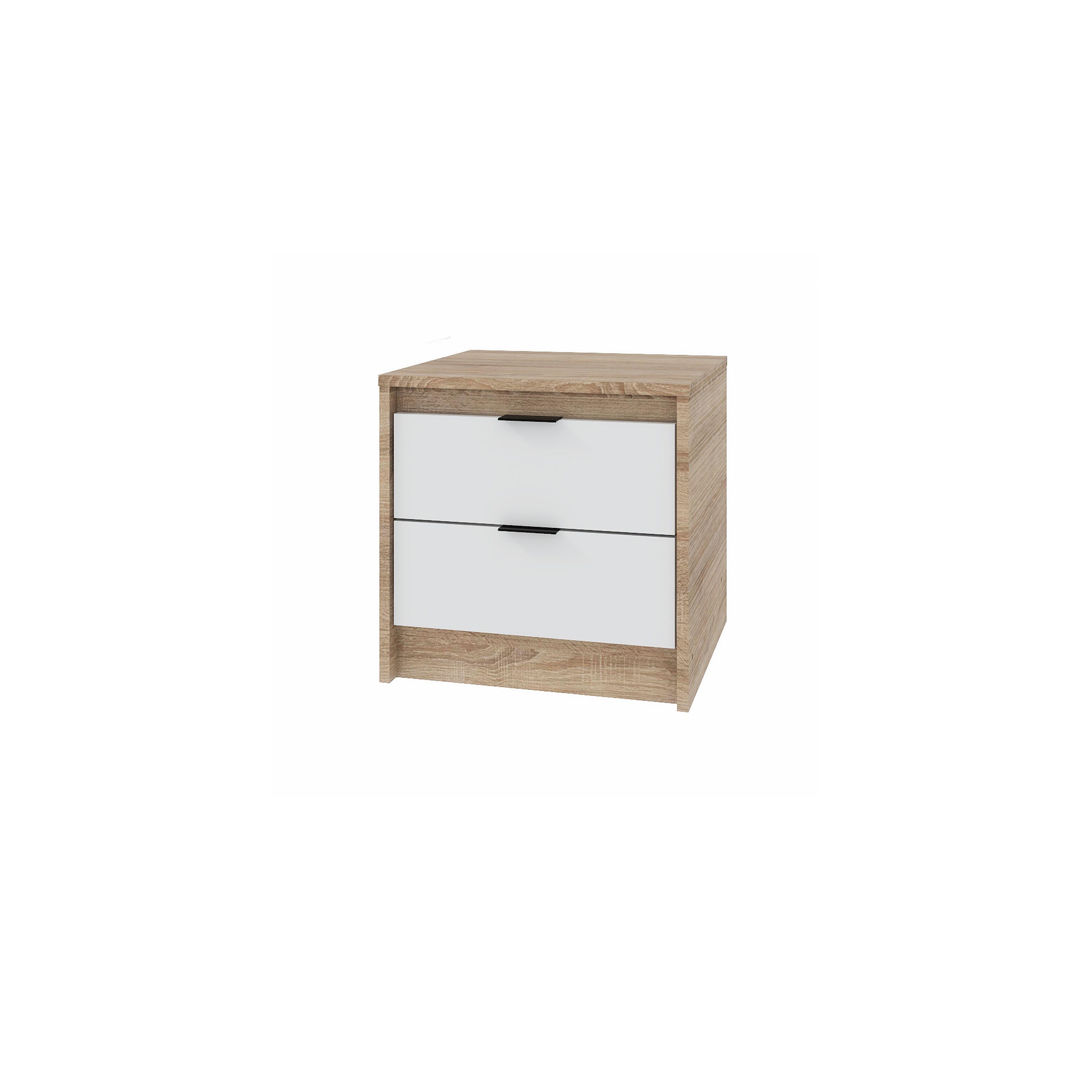 Тумба прикроватная Everest Сити 450 452х380х442 мм Сонома/Белый (11427)