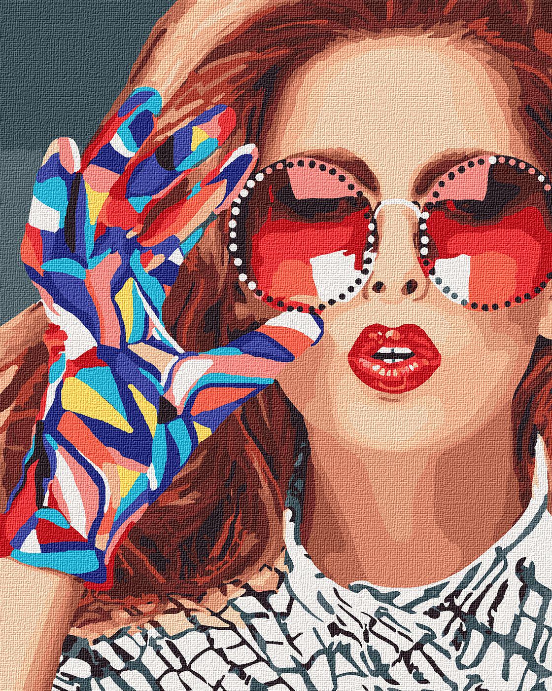 Картина по номерам Идейка Люди Модница 40x50 см (KHO4577)