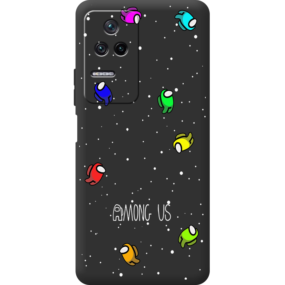 Чехол BoxFace Xiaomi Poco F4 Among Us Invisible Черный силикон (44474-bk76-44484)
