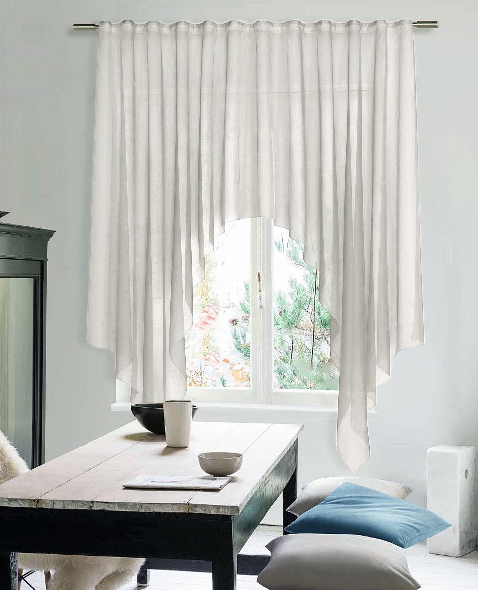 Тюль арка Стелла 200х170 см 1 шт. вуаль Светло-серый (60006-Stella) Тюль арка Стелла 200х170 см 1 шт. вуаль Светло-серый (60006-Stella)