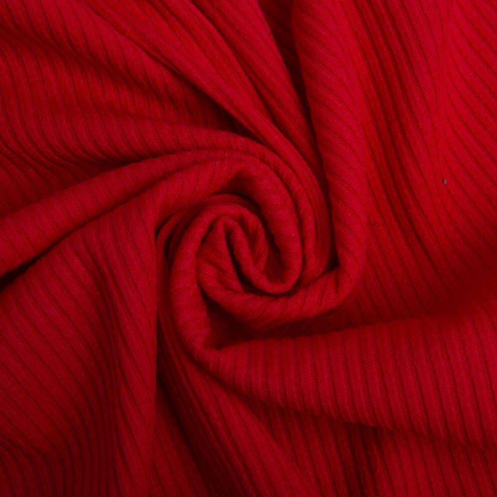 Ткань трикотаж вискоза Полоса 1136 Красный (20842)