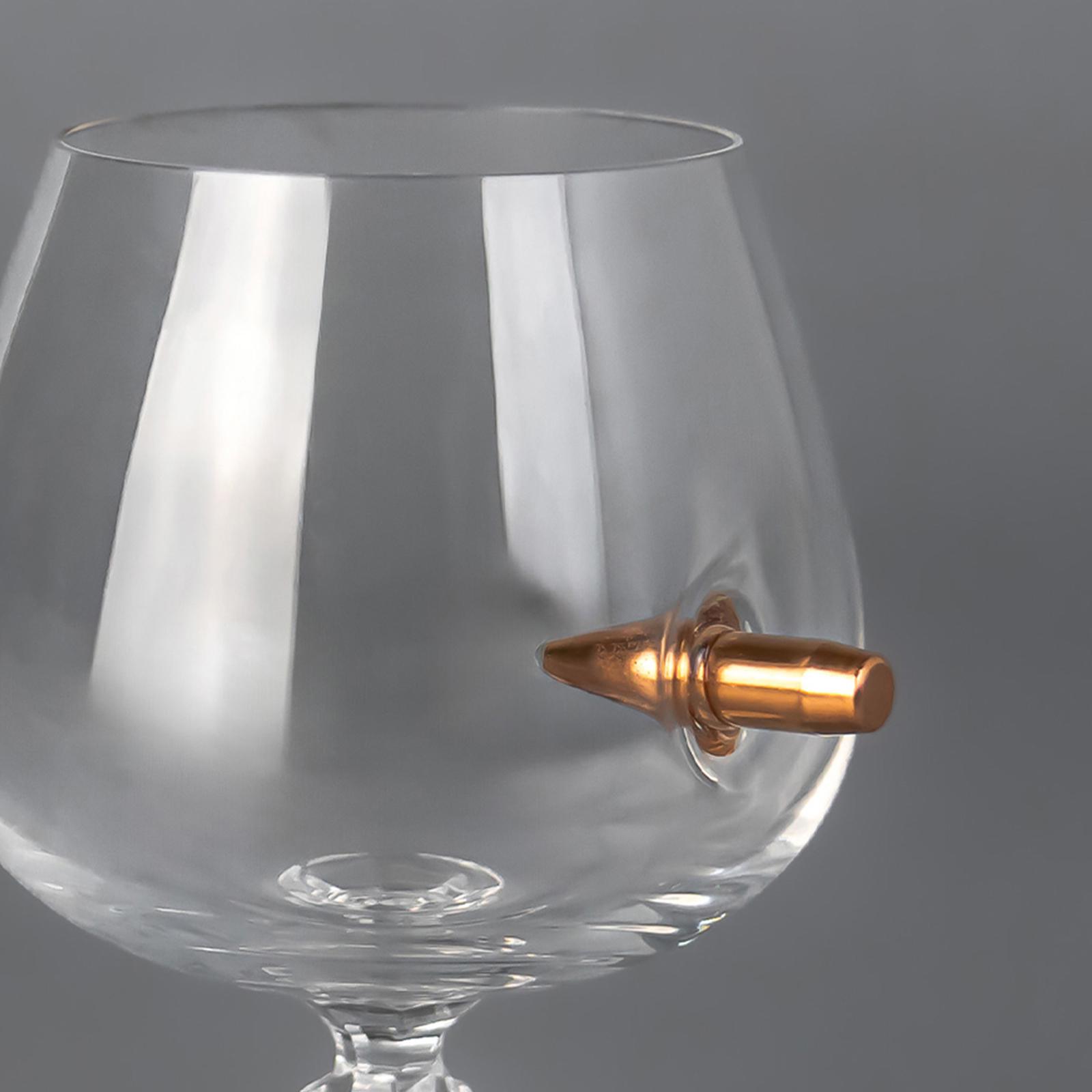 Коньячный бокал VSKLO с настоящим шаром 7,62 мм 265 мл - фото 2 Коньячный бокал VSKLO с настоящим шаром 7,62 мм 265 мл - фото 2