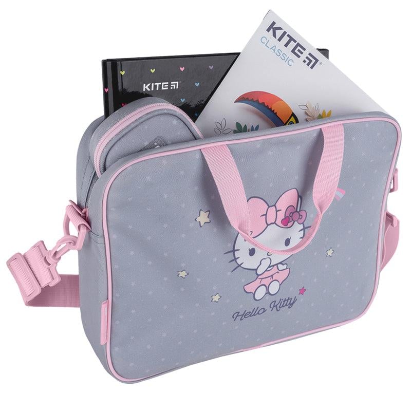 Шкільна сумка текстильна KITE Hello Kitty Сірий (HK25-589-1) - фото 5 Шкільна сумка текстильна KITE Hello Kitty Сірий (HK25-589-1) - фото 5