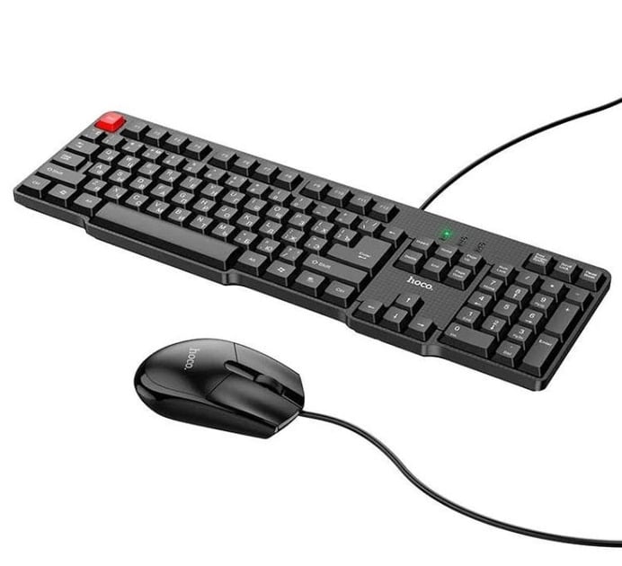 Клавіатура та мишка Hoco GM16 Чорний (14424693) Клавіатура та мишка Hoco GM16 Чорний (14424693)