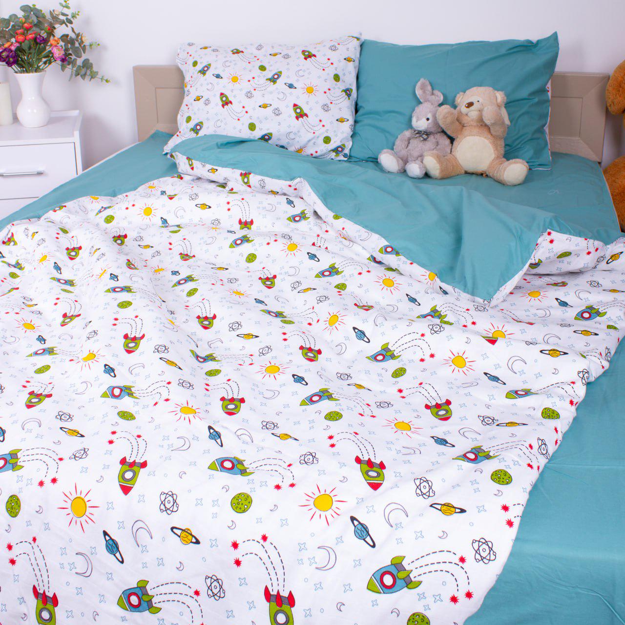 Підковдра муслін-поплін Ракети 155х215 см (17767078) - фото 6 Підковдра муслін-поплін Ракети 155х215 см (17767078) - фото 6