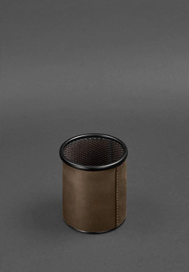 Набор для рабочего стола из натуральной кожи 1.0 Crazy Horse Темно-коричневый (A-027510) - фото 10