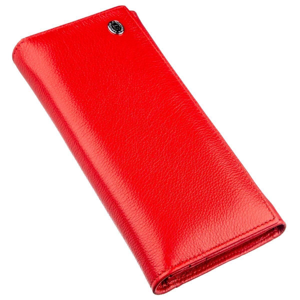 Кошелек женский ST Leather 18875 из натуральной кожи Красный (168-136-18875)