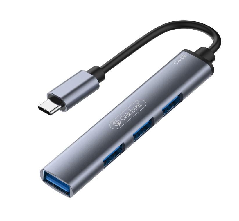 USB-хаб Celebrat CA-06 Type-C - фото 1