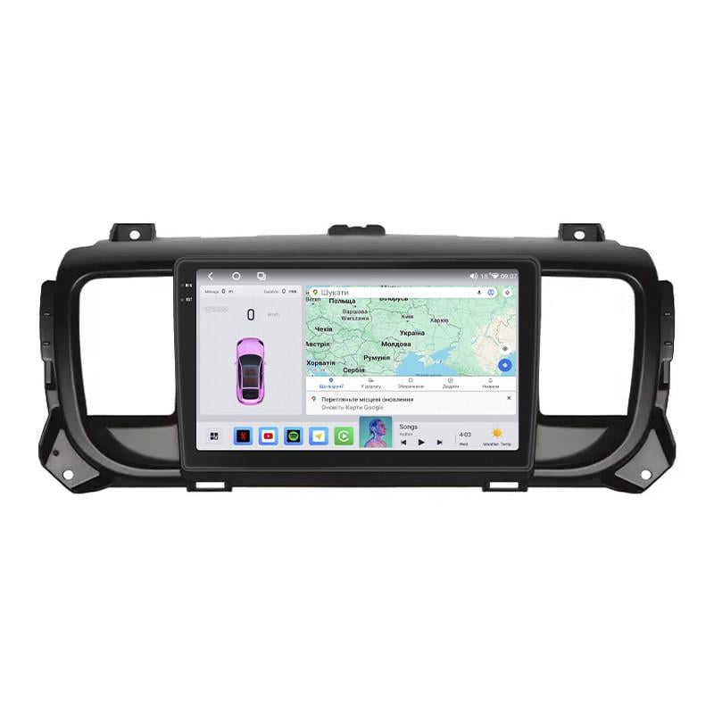 Автомагнітола штатна Lesko для Toyota ProAce II 2016- 4/64 QLED CarPlay 4G Wi-Fi GPS Prime 9" (22391436)