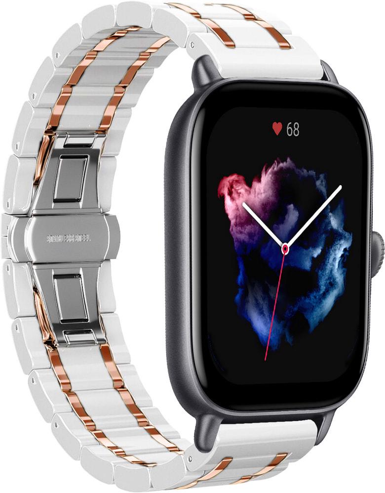 Ремешок керамический Ceramo для Amazfit GTS 3 Pink/White (28741-52) Ремешок керамический Ceramo для Amazfit GTS 3 Pink/White (28741-52)
