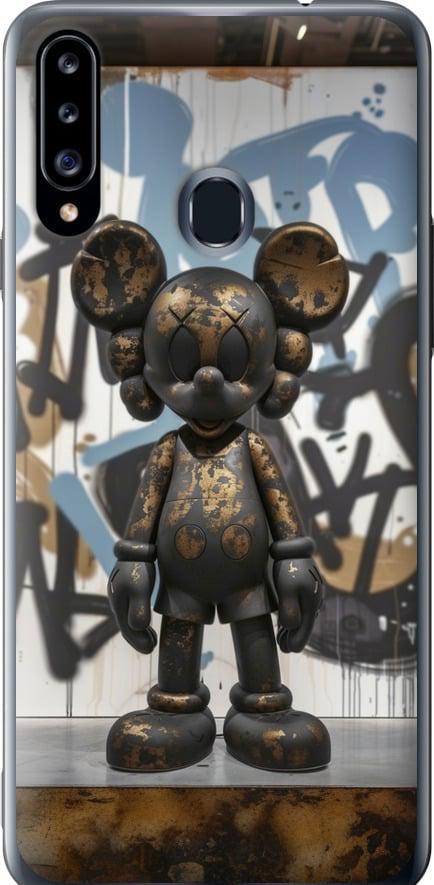 Чехол на Samsung Galaxy A20s A207F Bronze kaws v2 (6098t-1775-42517)