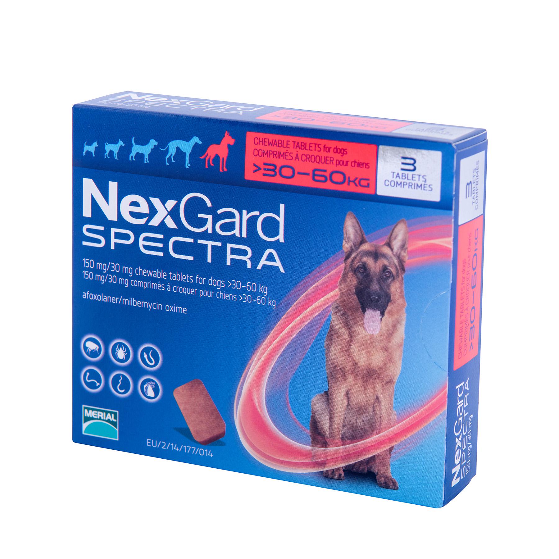 Пігулки протипаразитарні для собак NexGard Spectra 30-60 кг 3 таб. (001712)