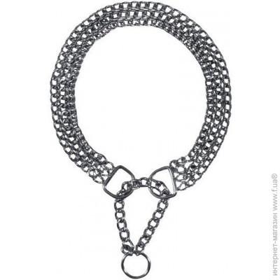 Нашийник для тварин-зашморг трирядний 3,5 мм х 65 см Хром (2296432977) - фото 2 Нашийник для тварин-зашморг трирядний 3,5 мм х 65 см Хром (2296432977) - фото 2