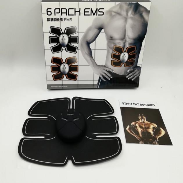 Миостимулятор Beauty Body 6 Pack EMS Trainer для мышц живота пресса Черный (KG-2275)