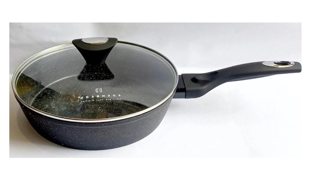 Сковорода з кришкою Edenberg EB-5714 22x5,3 см 1,7 л (29688013) - фото 2